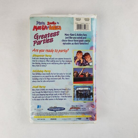 You're Invited To Mary-Kate & Ashley's Greatest Parties VHS Tape 2000 - Picture 5 of 9